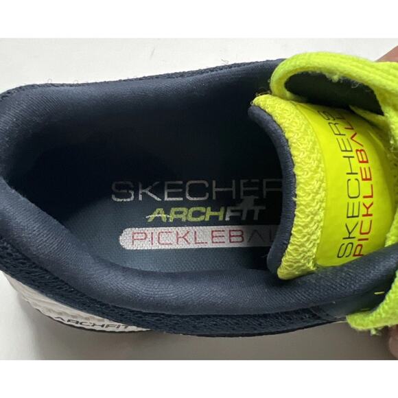 Skechers Viper Court Pickleball Shoes Yellow/Navy Men's Size 8 Sneakers - Picture 5 of 9
